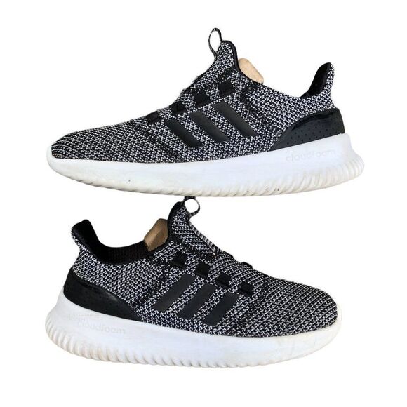 2018 Adidas Cloudfoam Ultimate Black/Black-Gray Size 7.5 - Picture 1 of 16